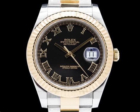 rolex datejust ss black roman solidswiss|Rolex Datejust for sale.